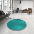 thumbnail image 4 of Ahgly Tapis Rectangulaire Lavable en Machine Intérieur Transitionnel Turquoise Foncé Vert, 2 Pieds x 3 Pieds, 4 of 7
