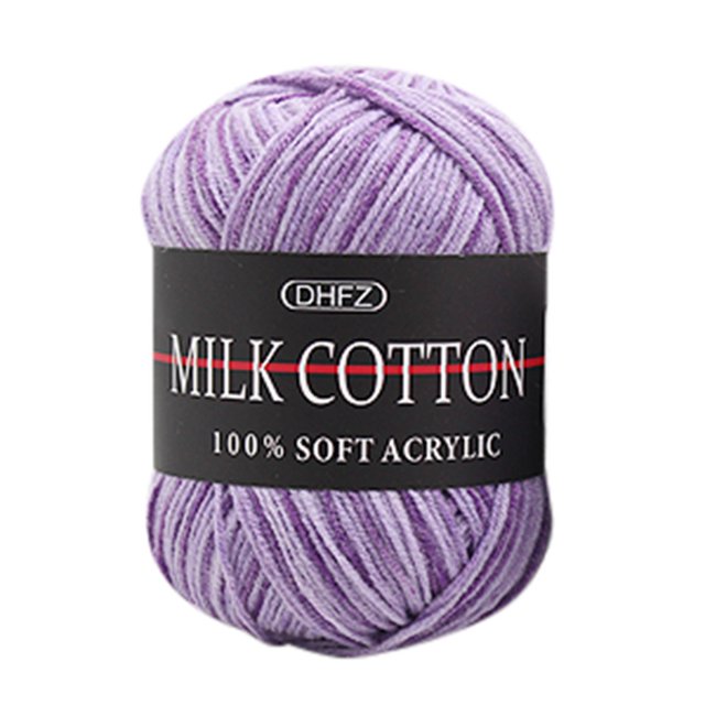 RXIRUCGD Milk Cotton Colorful Yarn, 50g