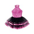 thumbnail image 4 of inhzoy Robe de Danse Ballet en Tulle à Sequins pour Filles, Performance Jazz Latine, Rose 8, 4 of 5