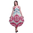 thumbnail image 1 of Bimba Robe Midi de Plage Imprimée Teinture sur Nœuds pour Femmes Bretelles Tenue d'Été-TTG, 1 of 5