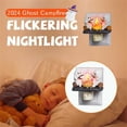 thumbnail image 3 of Halloween Decor 3D Ghosts Roasting Campfire S’Mores Ghost Campfire Flickering Nightlight, 3 of 9