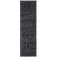 thumbnail image 3 of SAFAVIEH August Shag Collection 2'3" x 6' Charcoal AUG900H Solid 1.2-inch Thick Runner Rug, 3 of 4