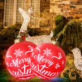 thumbnail image 2 of 60cm Inflatable Christmas Ball with Light Glow Giant Atmosphere Ball Home Garden, 2 of 8