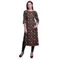 thumbnail image 1 of Bimba Tunique Droite à Manches 3/4, Hauts Imprimés, Kurta, Tenue d'Été pour Femmes, 1 of 6