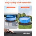 thumbnail image 4 of VEVOR Tapis de Doublure Rond de 18 Pieds pour Piscine hors Terre, Empêche les Perforations, Tapis de Piscine, 4 of 9