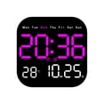 thumbnail image 1 of Youkk LED Wall Clock Unique Style Remote Control Digital Date Multiple Functions Electronic Table Clock Red, 1 of 6