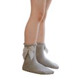 thumbnail image 2 of Kmbangi Kids Socks Toddler Solid Color Short Tube Socks with Big Bowknot, 2 of 8