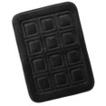 thumbnail image 1 of Clara Clark Bathroom Rugs, Velvet Memory Foam Bath Mat, Ultra Soft Non Slip and Absorbent - Waffled - Small - Black, 1 of 6