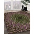 thumbnail image 3 of Ahgly Company Tapis d'Intérieur Lavable en Machine Carré Transitionnel Lys Violet, 3 Pieds Carré, 3 of 7