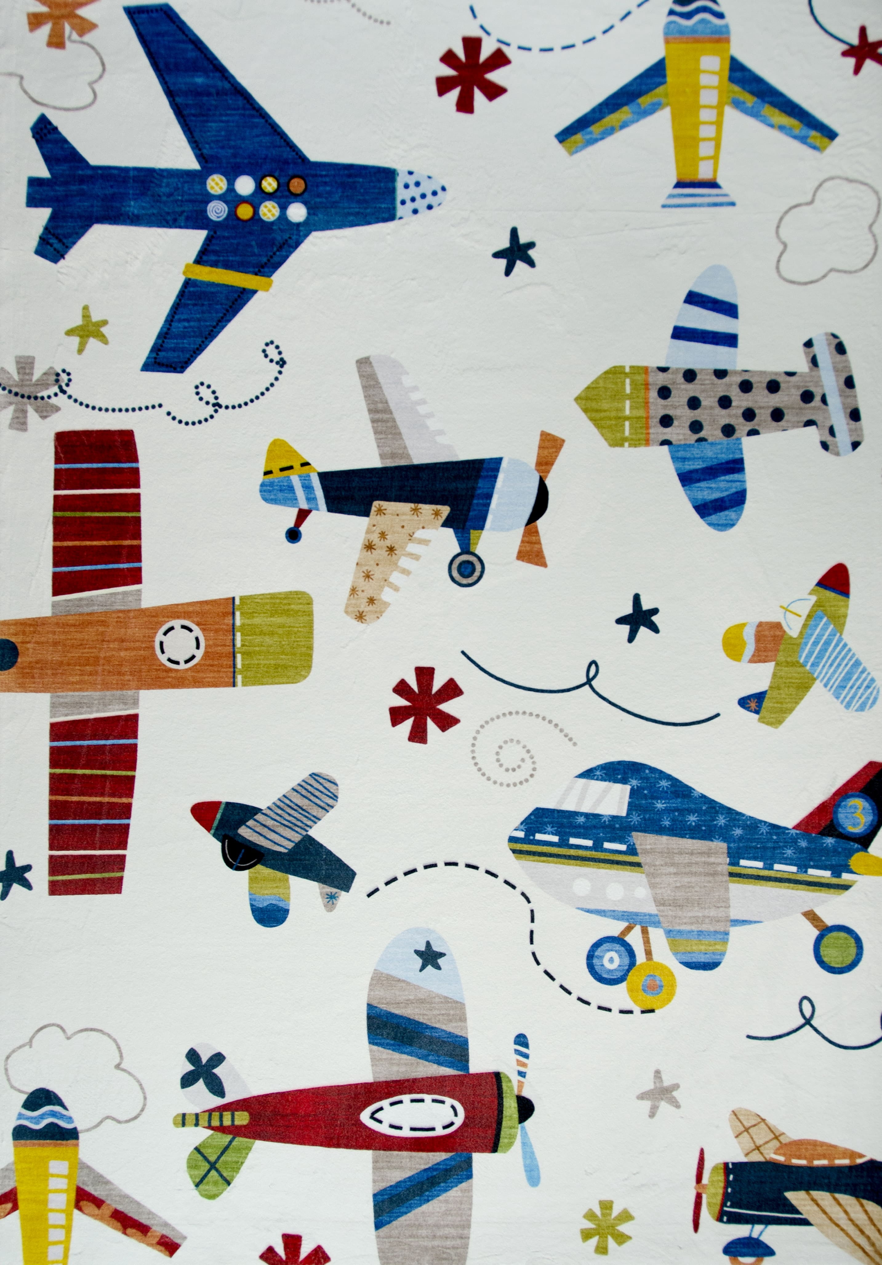 Tapis d'intérieur doux pour enfants, avion, Rug Branch