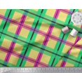 thumbnail image 2 of Soimoi Poly Georgette Fabric Check Check Print Fabric by the Yard 52 Inch Wide, 2 of 4