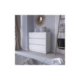 thumbnail image 4 of Pemberly Row Set of 2 Engineered Wood Dresser & Floating Nightstand in White, 4 of 10