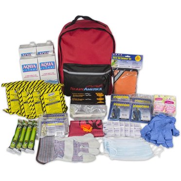 Emergency Survival Kit 72 Hours 4 Person 3 Day Backpack Emergency Blanket Camping Bag