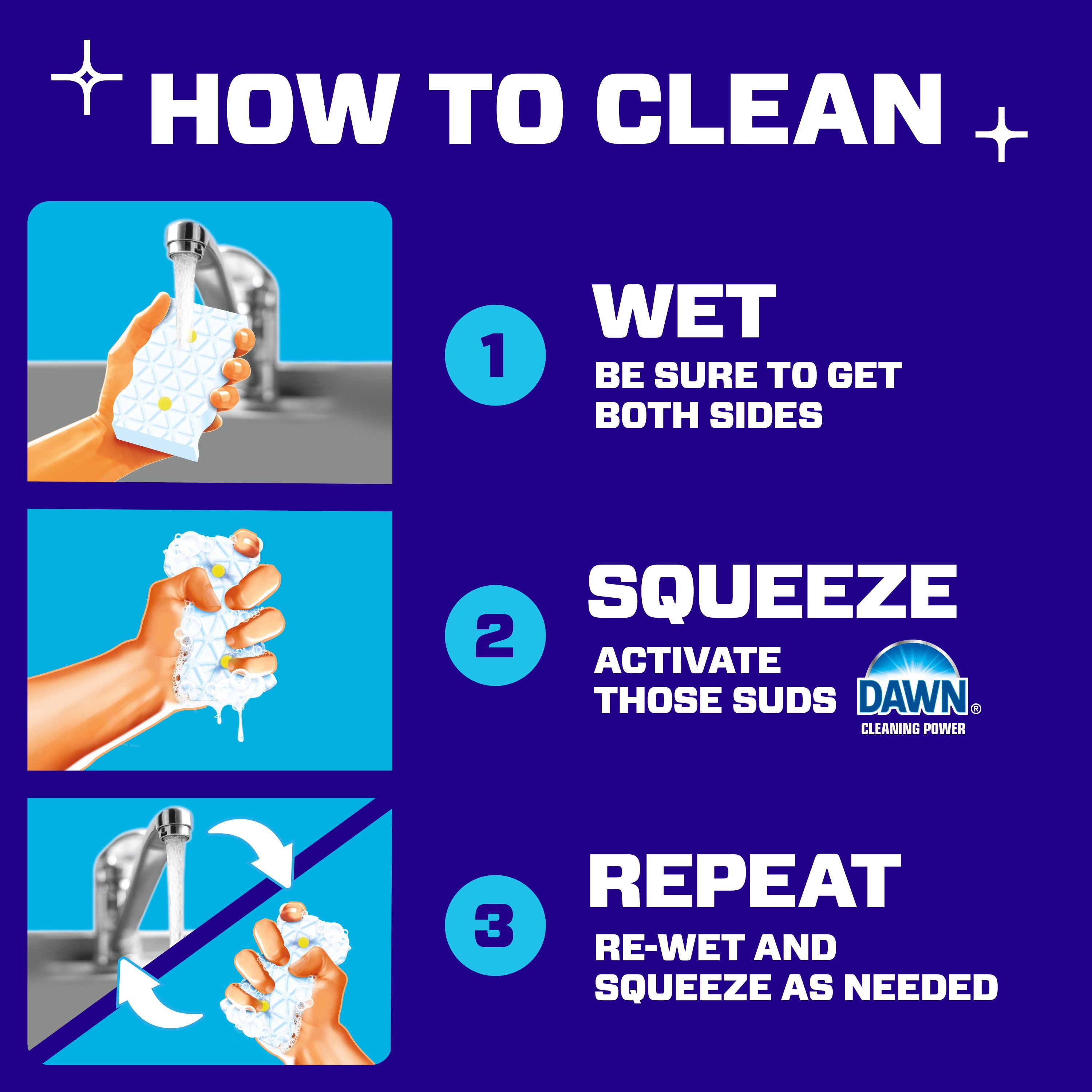 Mr. Clean Éponge EffaceurMagique, Nettoyant pour Salle de Bain, Nettoyant pour Résidus de Savon, Douche et Baignoire, Bain 2 en 1, 2 Unités