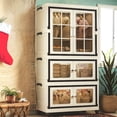 thumbnail image 1 of RAZXNAOR Bacs de Rangement Empilables avec Roues, Armoires de Rangement Pliables et Rabattables pour Garde-Robe, Essentiel pour Organiser la Maison, le Bureau et le Dortoir, 1 of 8