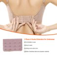thumbnail image 2 of Baohd Extension Strap Bra Extenders Buckle 4 Hook Breathable Practical Accessories Adjustable Replacement 3 Rows Underwear cameo brown, 2 of 5