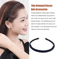 thumbnail image 3 of Hair Accessories with Teeth Classic Elastic Simple Headband Clothes Matching Accessory Shower Hairband for Adult Lady Female Use Navy, 3 of 5