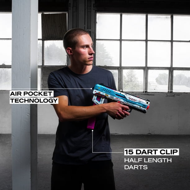 XSHOT SKINS Pro Series Fury-X by ZURU with 40 Darts, Air Pocket