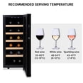 thumbnail image 3 of Refroidisseur à vin thermoélectrique de luxe Koolatron pour 12 bouteilles avec commandes de température numériques, 3 of 9