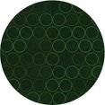 thumbnail image 1 of Ahgly Company Machine Washable Indoor Round Transitional Deep Emerald Green Area Rugs, 7' Round, 1 of 7