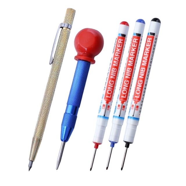 Transemion 12Pcs Carpenter Mark Pencil Refill Replacement Mechanical Pencils Refill Type 1