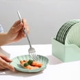 thumbnail image 4 of 10 Pc Cutlery Set With 6.29 In Food Tray Fruit Snack Bowl Can Be Used In Restaurants Food Shops Dining Halls Etc, 4 of 6