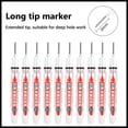 thumbnail image 1 of GFHFHITJ Pen Permanent Markers Carpenter Ink Marker Pens Upgrade Colorful Carpenter Pen Construction Markers Marking Tool for Bathroom Woodworking 4 Color 3ml, 1 of 2