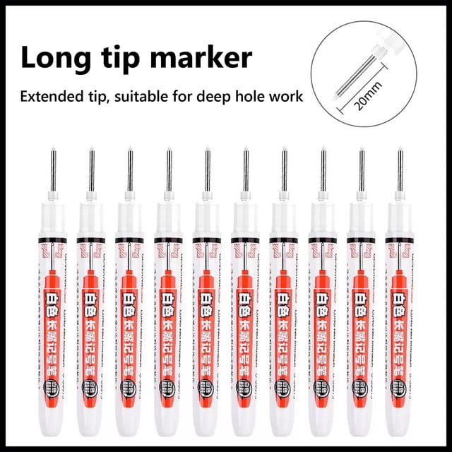 GFHFHITJ Pen Permanent Markers Carpenter Ink Marker Pens Upgrade Colorful Carpenter Pen Construction Markers Marking Tool for Bathroom Woodworking 4 Color 3ml
