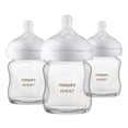 thumbnail image 1 of Philips Avent Glass Natural Baby Bottle With Natural Response Nipple, 3x4oz Bottles, SCY910/03, 1 of 11
