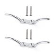 thumbnail image 1 of 2.5 Inch 316 Stainless Steel Marine Boat Flagpole Cleat Hook with Screws, 1 of 8