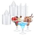 thumbnail image 1 of Meitianfacai High Footed Disposable Plastic Cup High Footed Red Wine Glass Dessert Pudding Cup Champagne Glass 20PC, 1 of 9