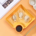thumbnail image 1 of Plateau à Collations en Plastique avec Compartiment à Sauce / Assiette de Souper Séparée pour Trempettes / Plateau à Condiments pour Poulet, Frites, Raviolis et Sushi / Plateau de Service Alimentaire Réutilisable pour la Cuisine à la Maison Ou pour une Utilisation Décontractée en Fête, 1 of 6