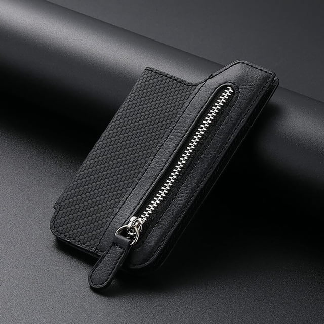 Deals of The Day Clearance! Mobile Phone Card Case, Left And Right Flip Covers, Multiple Card, Zipper, Mobile Phone Bag, Personalized Back Sticker Card Case