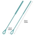 thumbnail image 2 of Long Flexible Silicone Cleaning Brush Upgraded Reusable Bending Design For Cup Lid Bottle Jar Kitchen Cleaning Tool 2PCS, 2 of 3