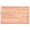 thumbnail image 2 of vidaXL Table Top Light Brown 80x50x(2-6) cm Treated Solid Wood Oak, 2 of 5
