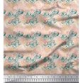 thumbnail image 1 of Soimoi Rayon Fabric Leaves & Rose Flower Fabric Prints By Yard 56 Inch Wide, 1 of 3