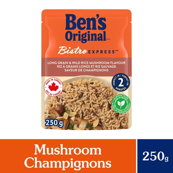 BEN'S ORIGINAL BISTRO EXPRESS Long Grain & Wild Rice Mushroom Side Dish 250g