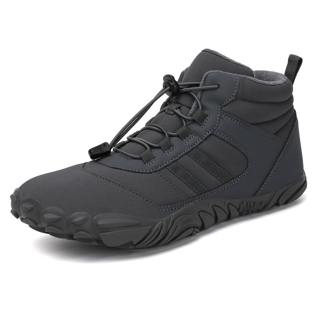 Cyiecw Chaussure Pieds Nus Hommes Femmes Minimaliste Course sur Sentier Espadrilles Pieds Nus Imperméables Bottes de Randonnée Montantes Boîte à Orteils Grand Chaussures d'Entraînement Croisé Semelle Zéro Drop