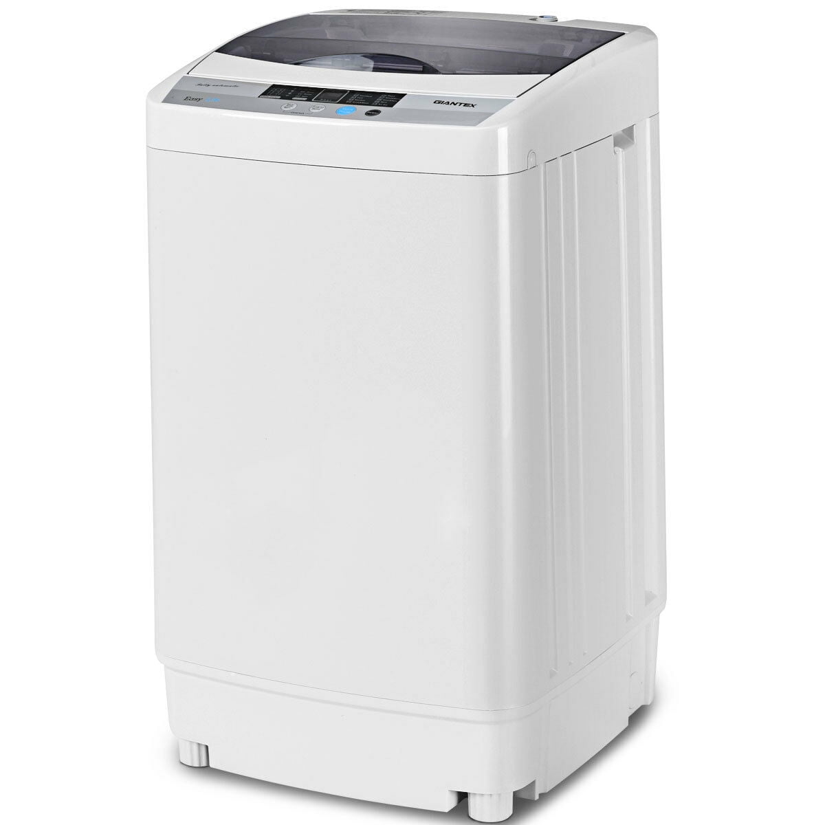 Machine à laver compacte portable 1,34 pi³, essoreuse, pompe de drainage, 8 niveaux d'eau