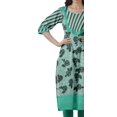 thumbnail image 4 of Moomaya Robes Indiennes pour Femmes Décontractées d'Été Imprimées Manches 3/4 Longue Kurta, 4 of 6