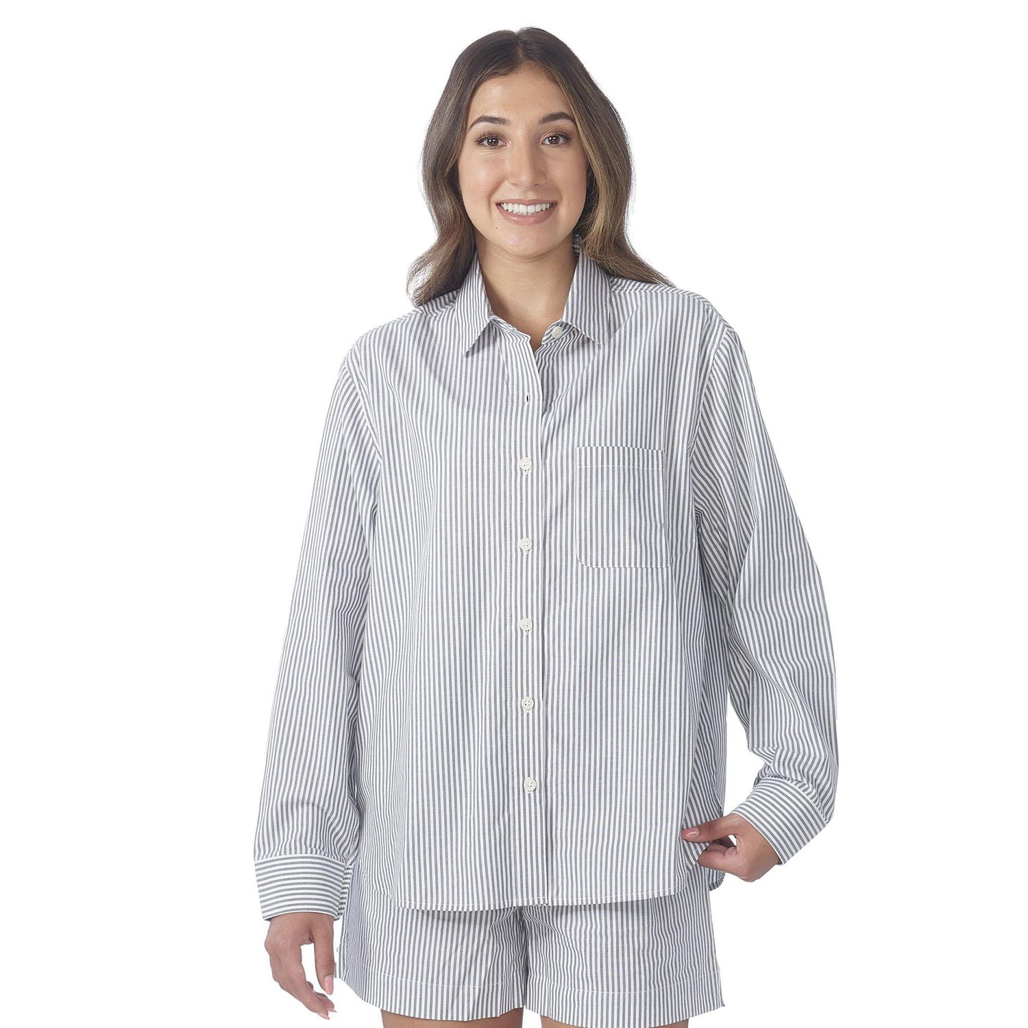 Secret vêtements de nuit Chemise classique oversize en popeline