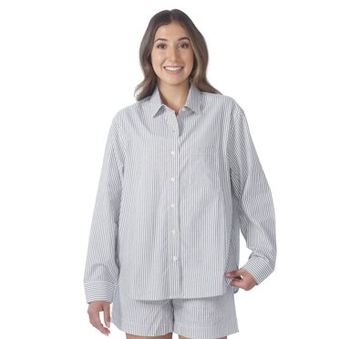 Secret vêtements de nuit Chemise classique oversize en popeline