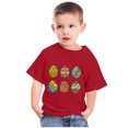 thumbnail image 2 of Chemises pour Filles Tout-Petits Enfants Garçons Filles Mignon Col Rond Imprimé Manches Courtes Haut, 2 of 9