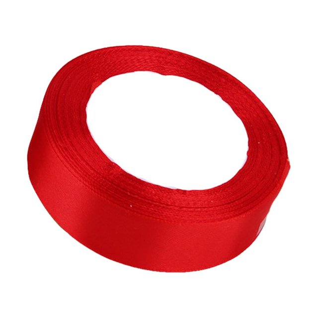 fastboy Gift Wrap Ribbon Wedding Clothes Making Supply Multi-color DIY Craft Accessories Festival Fabric Polyester Ribbons Box Ornaments Red 26