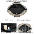 thumbnail image 2 of Healing Ornament Mala Duffel Trippy Artistic Abstract Weekender Bag with Geometric Design, Meditation Space Focused, 2 of 5