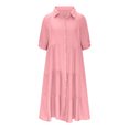 thumbnail image 5 of Gspmoly Robes d'Été pour Femmes 2025, Robe d'Été Décontractée pour Femmes à Col Rond Unie Sans Manches Longue, Robes de Mariage pour Femmes Économies d'Été, 5 of 5