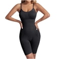 thumbnail image 1 of Dealovy Bodysuit for Women Belly Control Shapewear Jumpsuits Spaghetti Strap Seamless Workout Base Layer Romper, 1 of 5