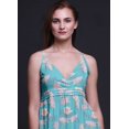 thumbnail image 3 of Bimba Robe Longue Maxi à Bretelles Spaghetti Ajustables à Imprimé Floral, Tenue de Plage d'Été - Moyen, 3 of 6