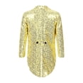 thumbnail image 2 of Venjoe Veste de Smoking pour Garçon, Blazer à Paillettes, Queue-de-Pie, Habit Queue d'Hirondelle, Souper, Fête, Manteau Habillé Formel, Or 14, 2 of 7