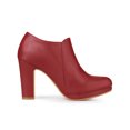 thumbnail image 3 of Unique Bargains Bottines à Plateforme à Bout Rond à Talons Épais pour Femme Rouge (Taille 8,5), 3 of 6